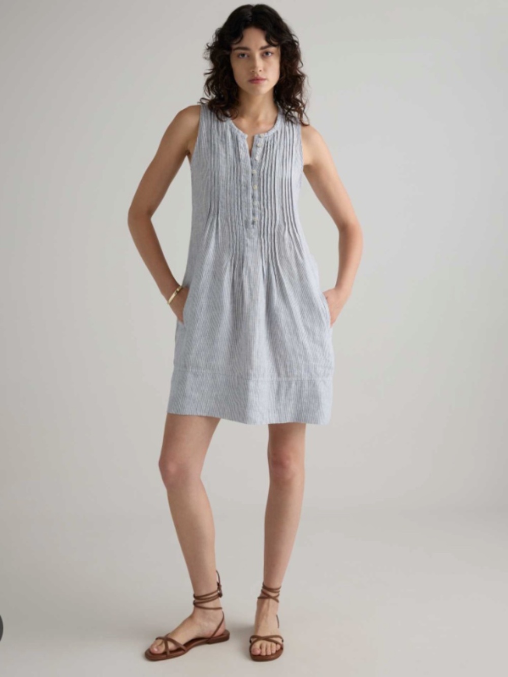 Quince Women's Sleeveless Swing Dress S